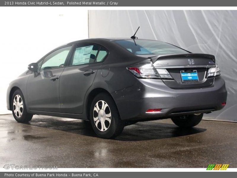 Polished Metal Metallic / Gray 2013 Honda Civic Hybrid-L Sedan