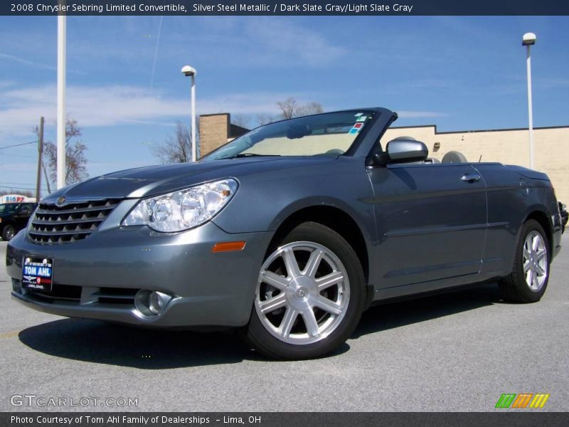 Silver Steel Metallic / Dark Slate Gray/Light Slate Gray 2008 Chrysler Sebring Limited Convertible
