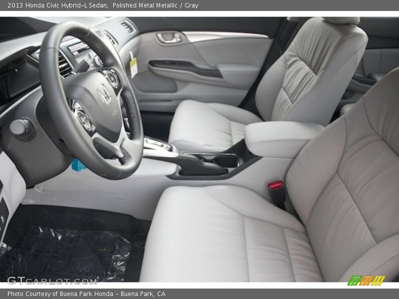  2013 Civic Hybrid-L Sedan Gray Interior