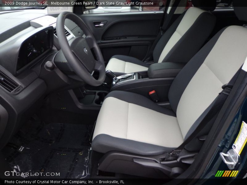 Melbourne Green Pearl / Dark Slate Gray/Light Graystone 2009 Dodge Journey SE