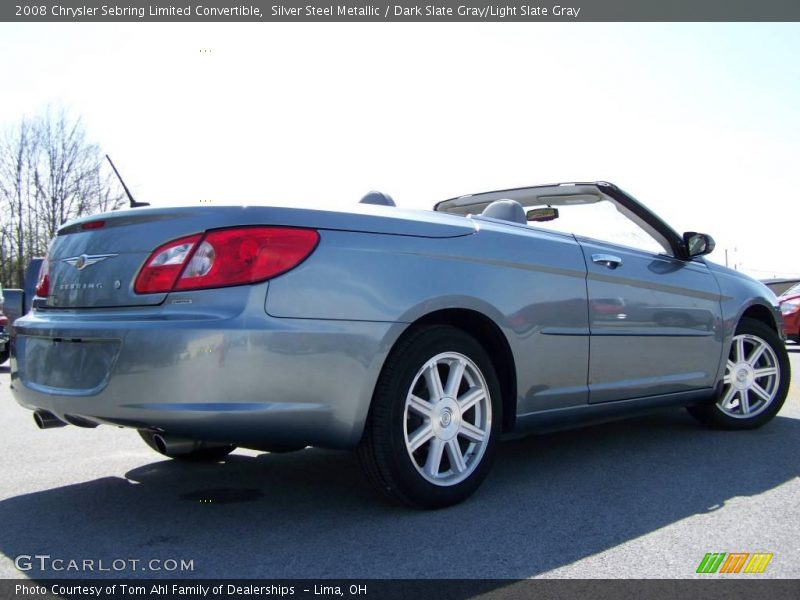 Silver Steel Metallic / Dark Slate Gray/Light Slate Gray 2008 Chrysler Sebring Limited Convertible