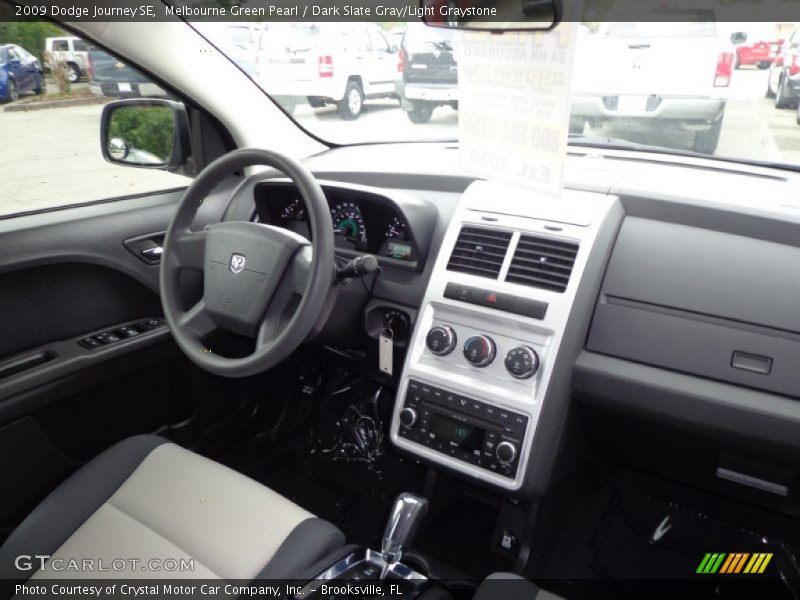 Melbourne Green Pearl / Dark Slate Gray/Light Graystone 2009 Dodge Journey SE