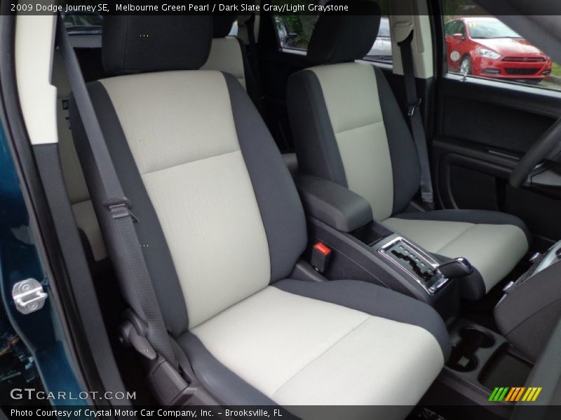 Melbourne Green Pearl / Dark Slate Gray/Light Graystone 2009 Dodge Journey SE