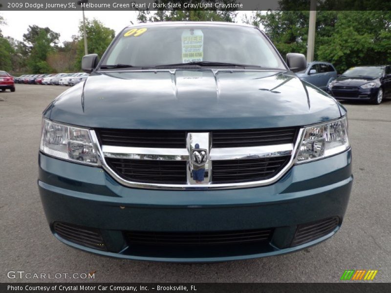 Melbourne Green Pearl / Dark Slate Gray/Light Graystone 2009 Dodge Journey SE