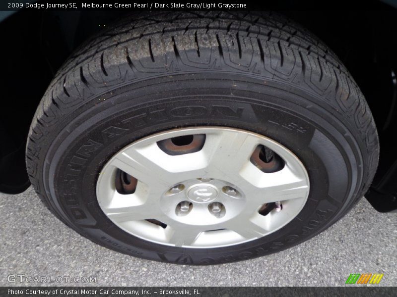 Melbourne Green Pearl / Dark Slate Gray/Light Graystone 2009 Dodge Journey SE