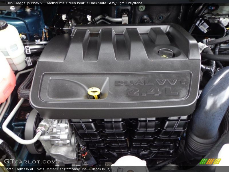 Melbourne Green Pearl / Dark Slate Gray/Light Graystone 2009 Dodge Journey SE
