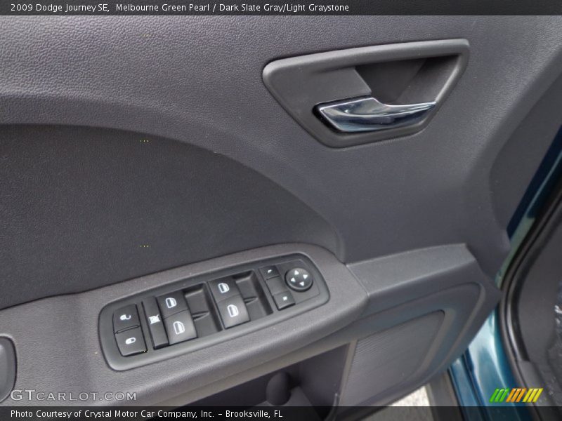Melbourne Green Pearl / Dark Slate Gray/Light Graystone 2009 Dodge Journey SE