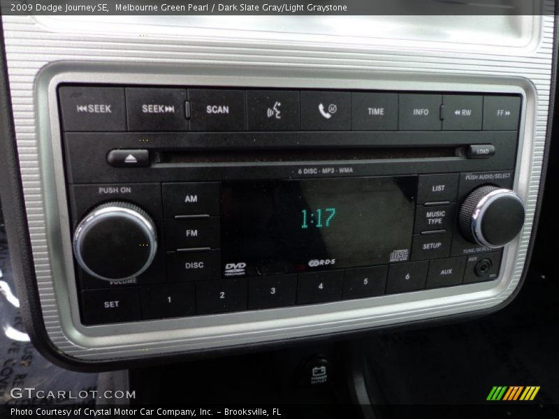 Melbourne Green Pearl / Dark Slate Gray/Light Graystone 2009 Dodge Journey SE