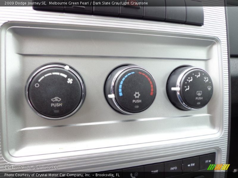 Melbourne Green Pearl / Dark Slate Gray/Light Graystone 2009 Dodge Journey SE