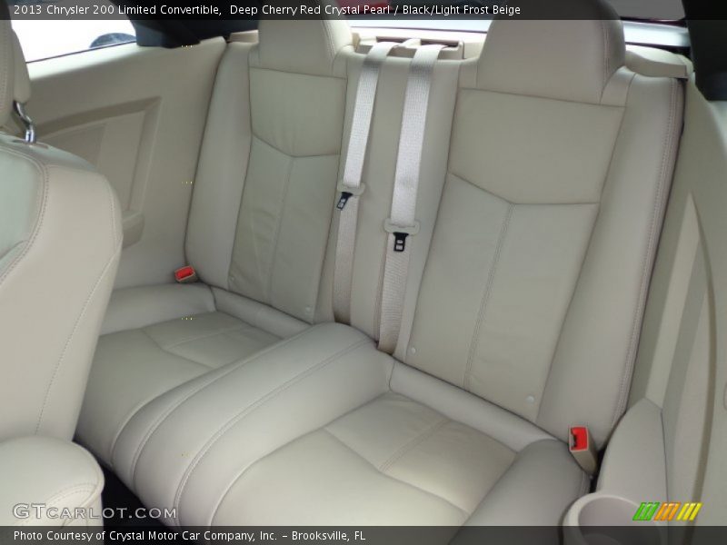 Deep Cherry Red Crystal Pearl / Black/Light Frost Beige 2013 Chrysler 200 Limited Convertible