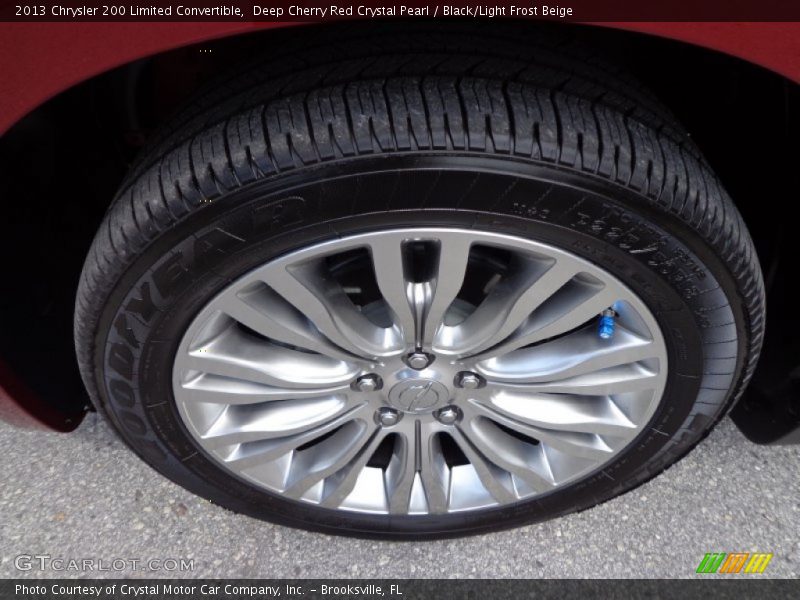 Deep Cherry Red Crystal Pearl / Black/Light Frost Beige 2013 Chrysler 200 Limited Convertible