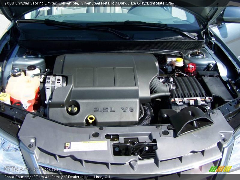 Silver Steel Metallic / Dark Slate Gray/Light Slate Gray 2008 Chrysler Sebring Limited Convertible