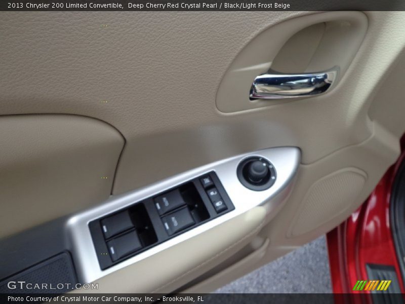 Deep Cherry Red Crystal Pearl / Black/Light Frost Beige 2013 Chrysler 200 Limited Convertible
