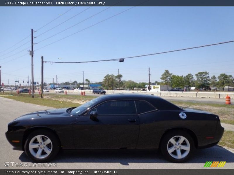 Pitch Black / Dark Slate Gray 2012 Dodge Challenger SXT