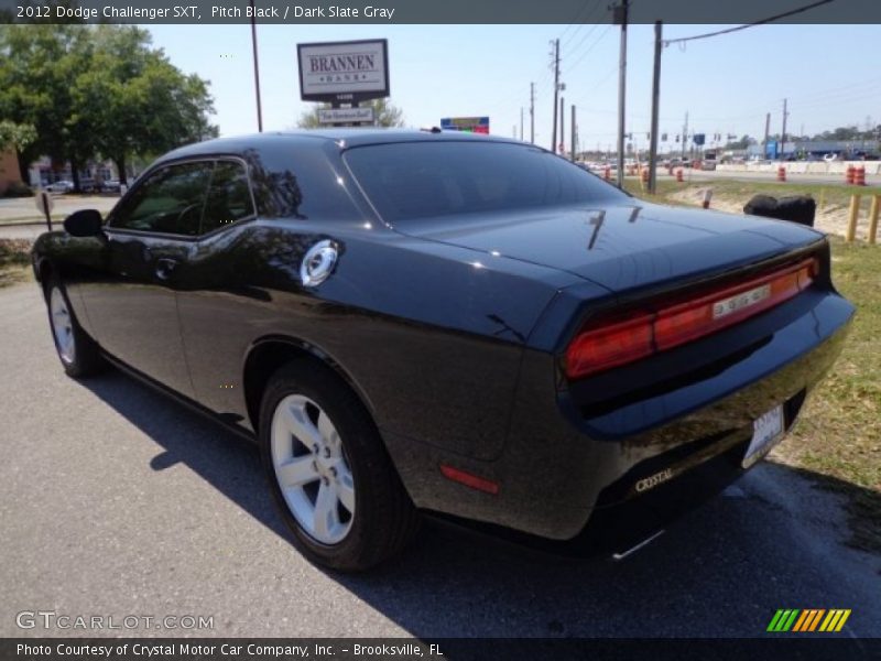 Pitch Black / Dark Slate Gray 2012 Dodge Challenger SXT