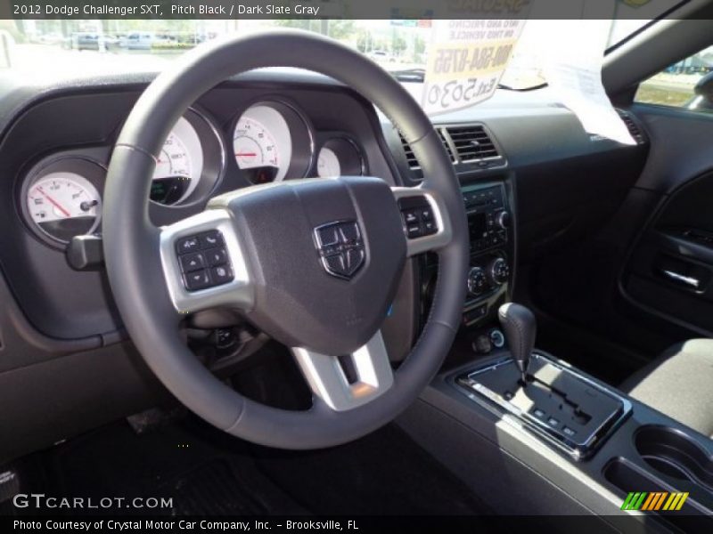 Pitch Black / Dark Slate Gray 2012 Dodge Challenger SXT