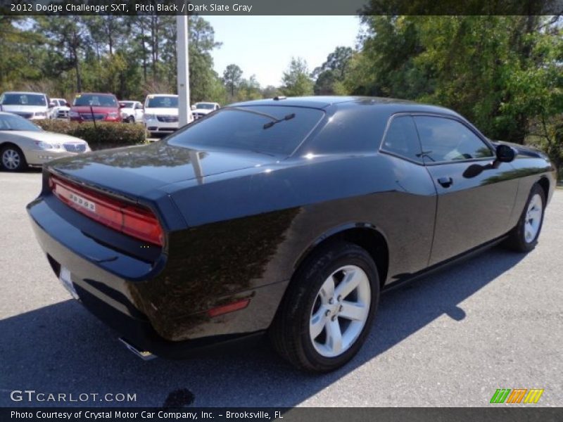 Pitch Black / Dark Slate Gray 2012 Dodge Challenger SXT