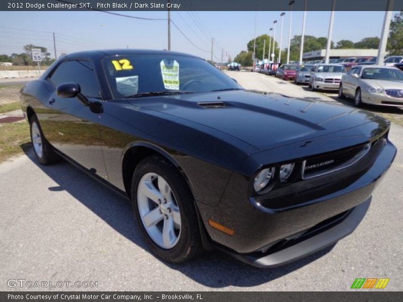 Pitch Black / Dark Slate Gray 2012 Dodge Challenger SXT