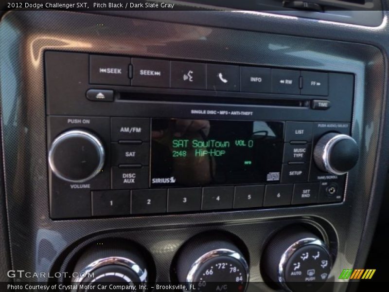 Pitch Black / Dark Slate Gray 2012 Dodge Challenger SXT