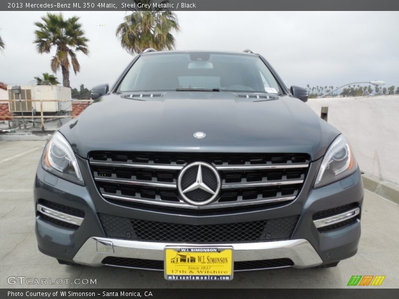 Steel Grey Metallic / Black 2013 Mercedes-Benz ML 350 4Matic