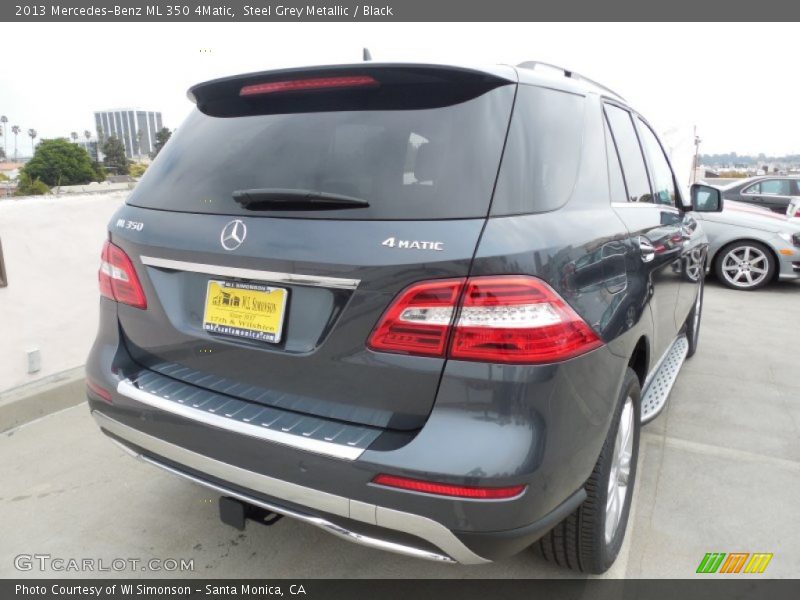 Steel Grey Metallic / Black 2013 Mercedes-Benz ML 350 4Matic