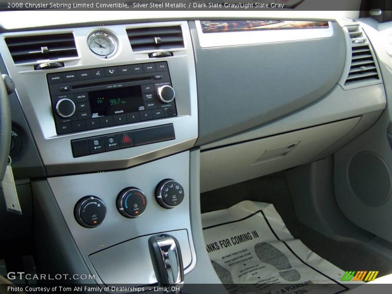 Silver Steel Metallic / Dark Slate Gray/Light Slate Gray 2008 Chrysler Sebring Limited Convertible
