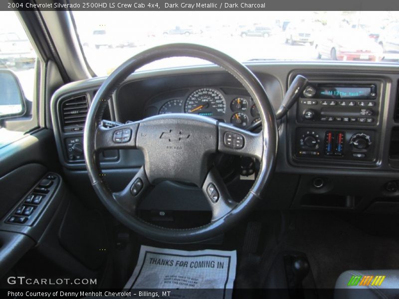 Dark Gray Metallic / Dark Charcoal 2004 Chevrolet Silverado 2500HD LS Crew Cab 4x4