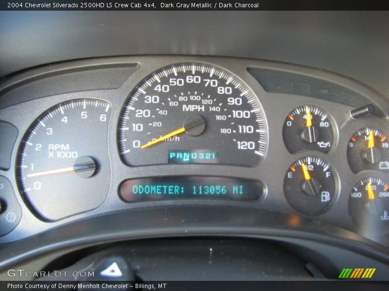 Dark Gray Metallic / Dark Charcoal 2004 Chevrolet Silverado 2500HD LS Crew Cab 4x4