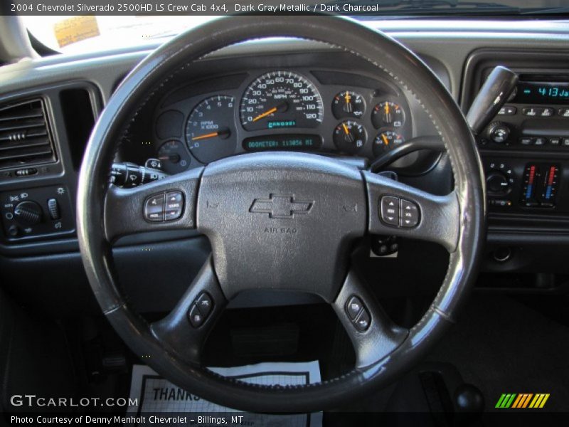 Dark Gray Metallic / Dark Charcoal 2004 Chevrolet Silverado 2500HD LS Crew Cab 4x4