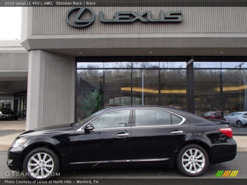 Obsidian Black / Black 2010 Lexus LS 460 L AWD