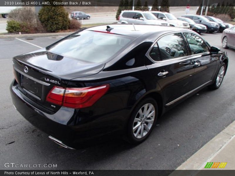 Obsidian Black / Black 2010 Lexus LS 460 L AWD