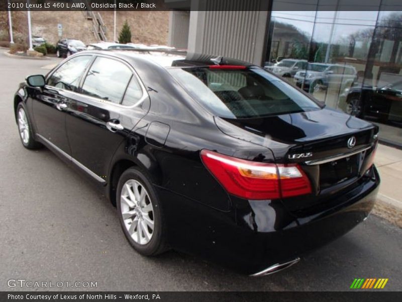 Obsidian Black / Black 2010 Lexus LS 460 L AWD