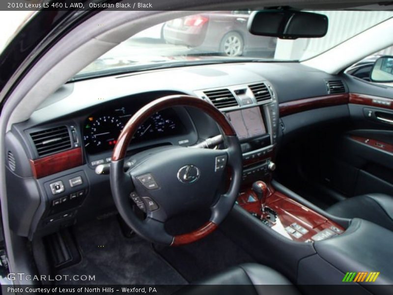 Obsidian Black / Black 2010 Lexus LS 460 L AWD