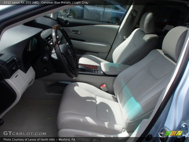 Cerulean Blue Metallic / Light Gray 2012 Lexus RX 350 AWD