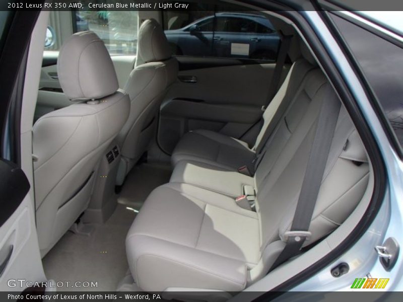 Cerulean Blue Metallic / Light Gray 2012 Lexus RX 350 AWD
