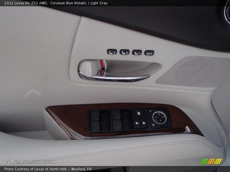 Cerulean Blue Metallic / Light Gray 2012 Lexus RX 350 AWD