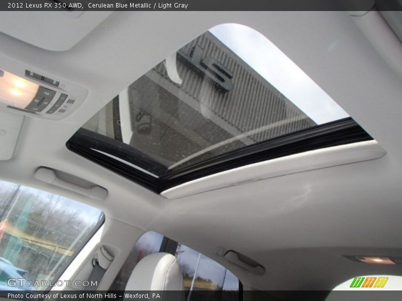 Cerulean Blue Metallic / Light Gray 2012 Lexus RX 350 AWD