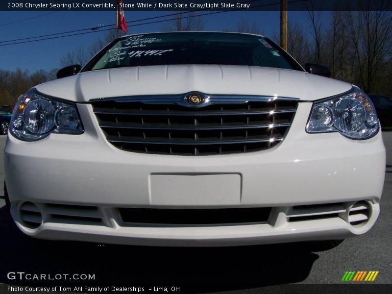 Stone White / Dark Slate Gray/Light Slate Gray 2008 Chrysler Sebring LX Convertible