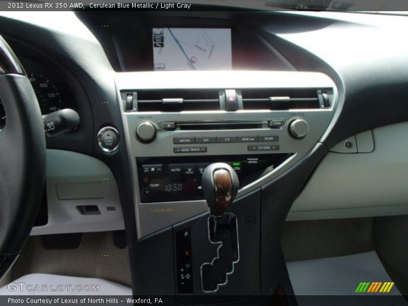 Cerulean Blue Metallic / Light Gray 2012 Lexus RX 350 AWD