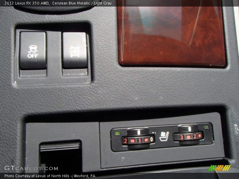 Cerulean Blue Metallic / Light Gray 2012 Lexus RX 350 AWD