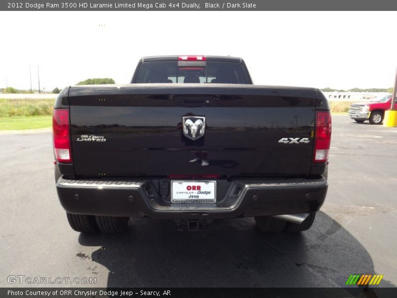Black / Dark Slate 2012 Dodge Ram 3500 HD Laramie Limited Mega Cab 4x4 Dually