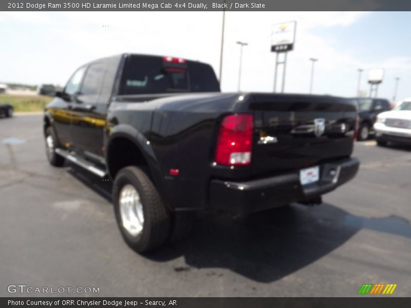 Black / Dark Slate 2012 Dodge Ram 3500 HD Laramie Limited Mega Cab 4x4 Dually