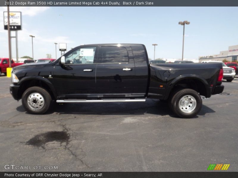 Black / Dark Slate 2012 Dodge Ram 3500 HD Laramie Limited Mega Cab 4x4 Dually