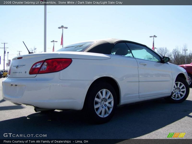 Stone White / Dark Slate Gray/Light Slate Gray 2008 Chrysler Sebring LX Convertible