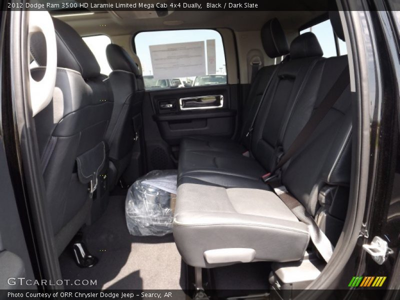 Rear Seat of 2012 Ram 3500 HD Laramie Limited Mega Cab 4x4 Dually