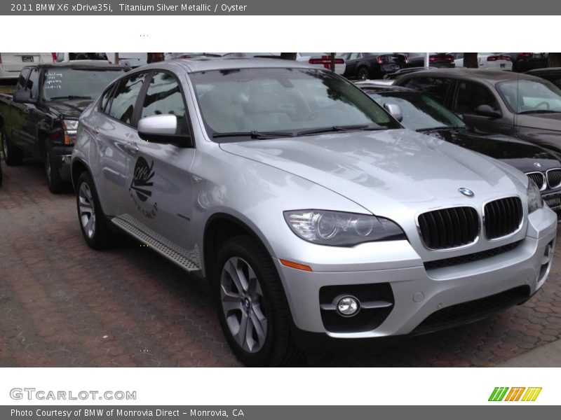 Titanium Silver Metallic / Oyster 2011 BMW X6 xDrive35i