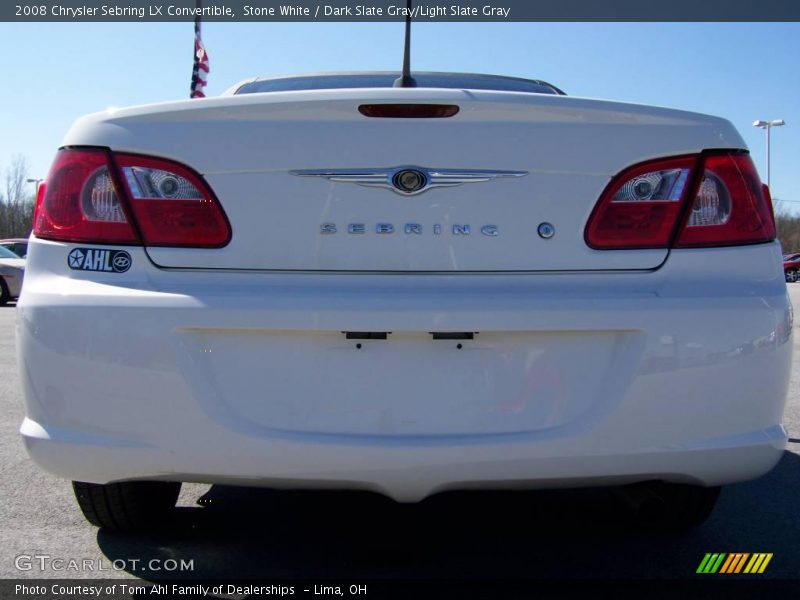 Stone White / Dark Slate Gray/Light Slate Gray 2008 Chrysler Sebring LX Convertible