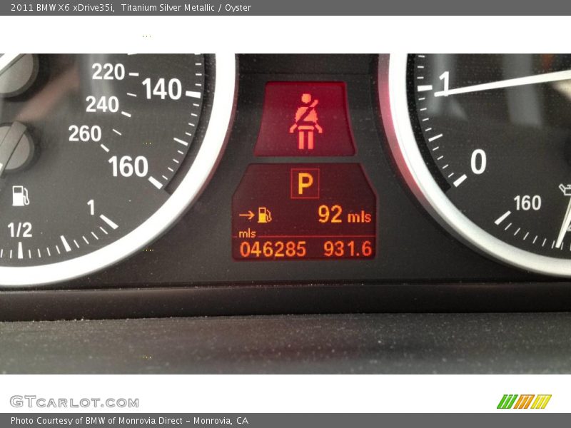 Titanium Silver Metallic / Oyster 2011 BMW X6 xDrive35i