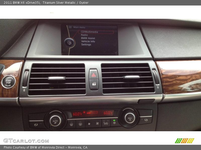 Titanium Silver Metallic / Oyster 2011 BMW X6 xDrive35i