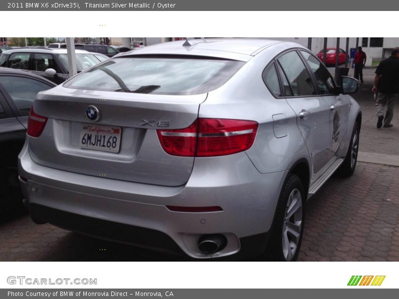 Titanium Silver Metallic / Oyster 2011 BMW X6 xDrive35i
